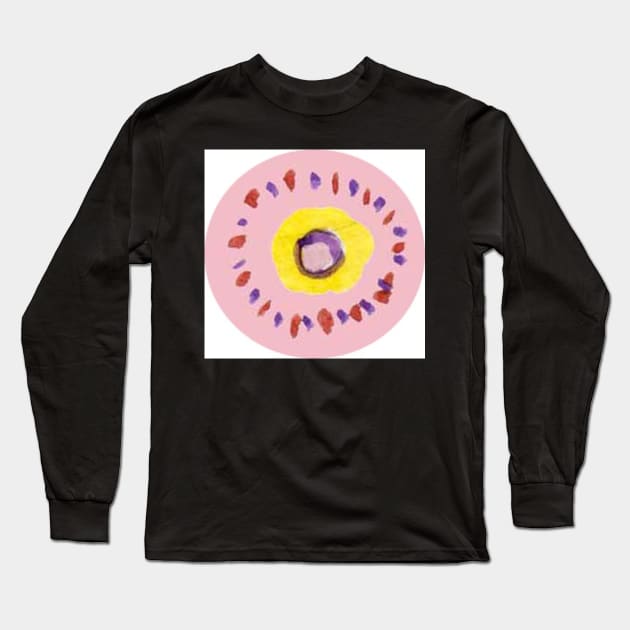 round pink version2 Long Sleeve T-Shirt by Zamen